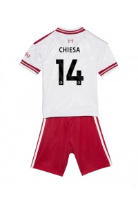 Liverpool Federico Chiesa #14 Babyklær Borte Fotballdrakt til barn 2026-27 Korte ermer (+ Korte bukser)